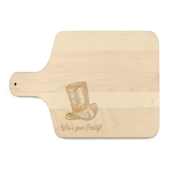 Who's Your Paddy Maple Paddle Cutting Board {1}