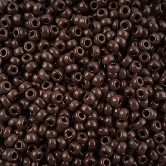 John Bead 11/0 Miyuki Glass Seed Beads, 13g Chocolate Brown Opaque {1}