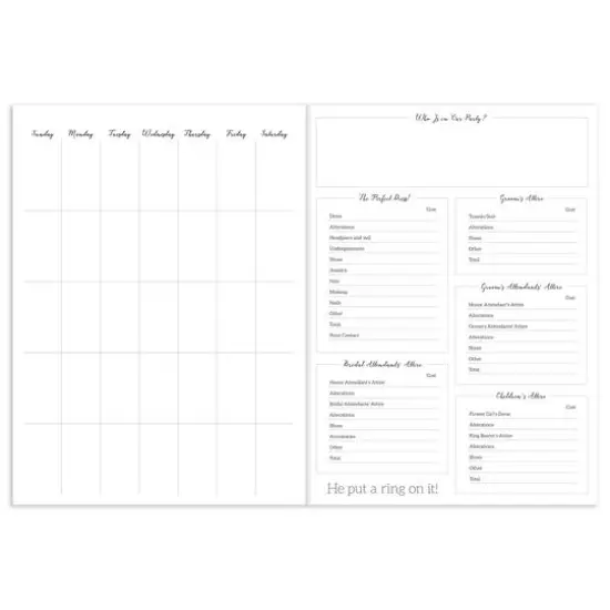 TF Publishing OMG! All the Things To Do Before I Do Undated Monthly Wedding Planner {5}