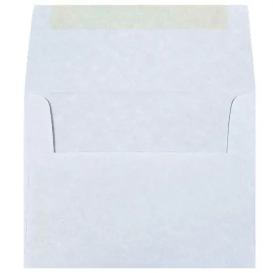 JAM Paper 4.375" x 5.75" Recycled Parchment Invitation Envelopes, 50ct. Blue {4}