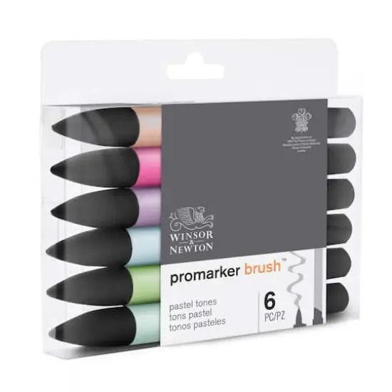 Winsor & Newton&reg; 6 Pastel Promarker Brush&trade; Set {5}