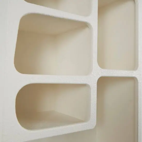 24" Cream Rectangle Wall Shelf {7}