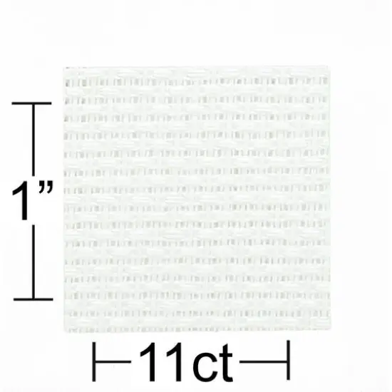 Essentials by Leisure Arts Pure White 11ct. Aida Cloth, 30" x 36" {4}