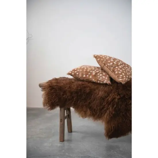 Hello Honey&reg; 3ft. Natural Brown Fur Rug {6}