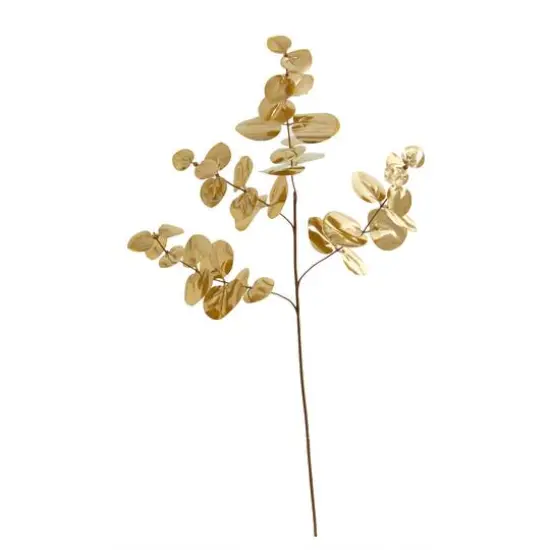 Metallic Gold Eucalyptus Spray Set {1}