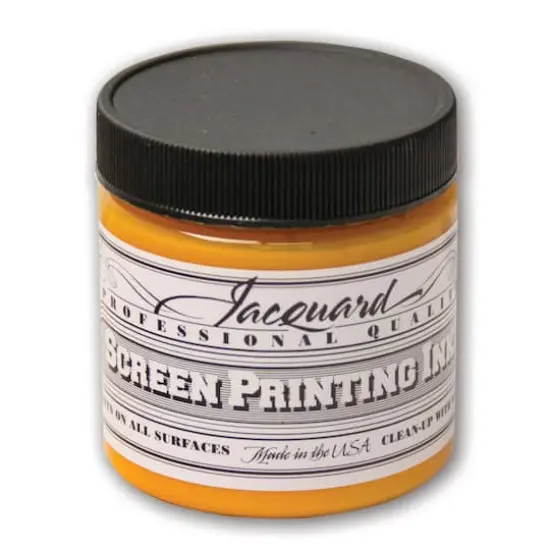 Jacquard Professional Screen Printing Ink, 4oz. Golden Yellow {1}