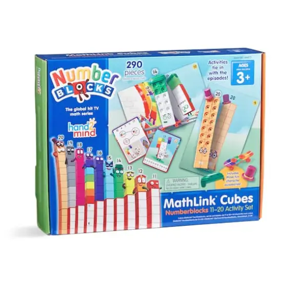 Hand2mind® Numberblocks MathLink® Cubes 11-20 Activity Set {1}