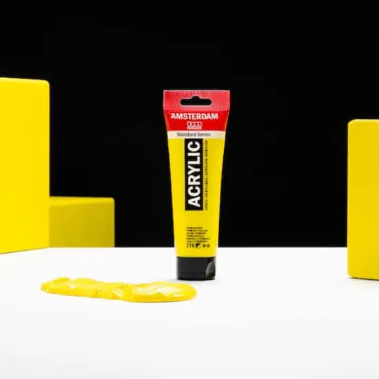 Amsterdam 120mL Standard Acrylic Paint 275 Primary Yellow {4}