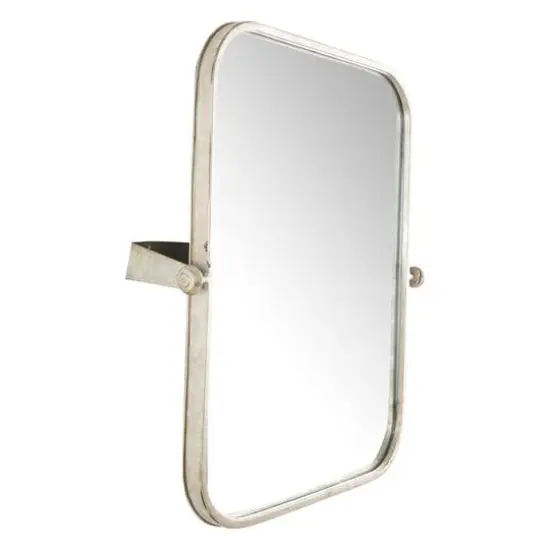 Hello Honey&reg; 24'' Metal Framed Pivoting Wall Mirror Gold {3}