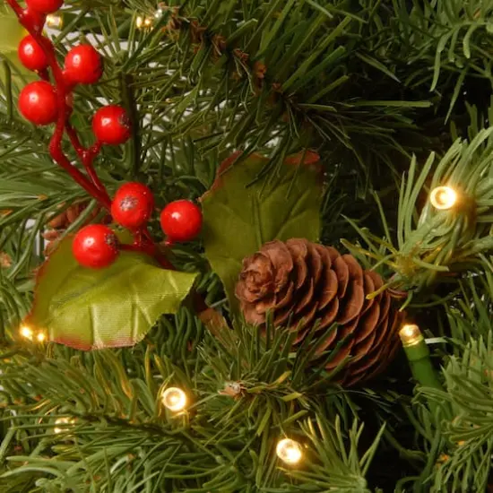 2ft. Pre-Lit Nordic Spruce&reg; Artificial Christmas Tree, Warm White LED Lights {4}