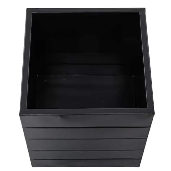 Black Modern Planter, Set of 2" 13", 10" {6}