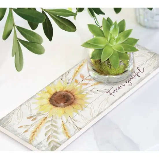 Forever Grateful Wood Plaque {3}