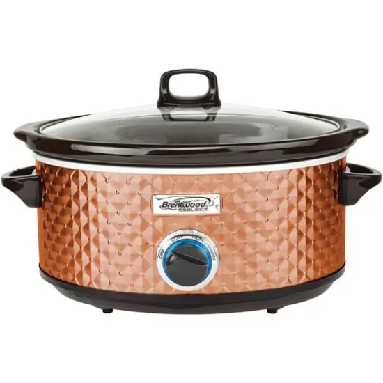 Brentwood Copper 7qt. Quilted-Pattern Slow Cooker {1}