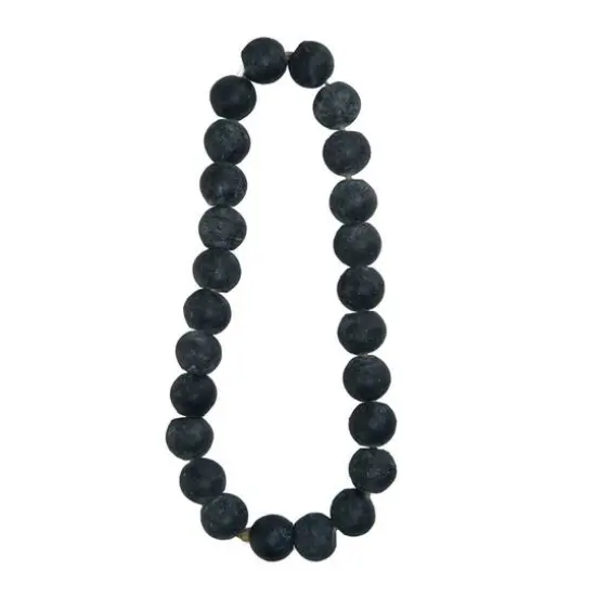 Hello Honey&reg; 16.5" Distressed Black Cement Bead Garland {1}
