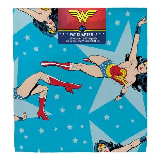 Camelot Fabrics DC Comics Wonder Woman Cotton Fat Quarter, 6ct. {1}
