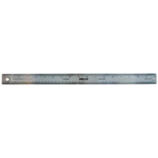 Helix&reg; Stainless Steel Ruler, 18" {1}