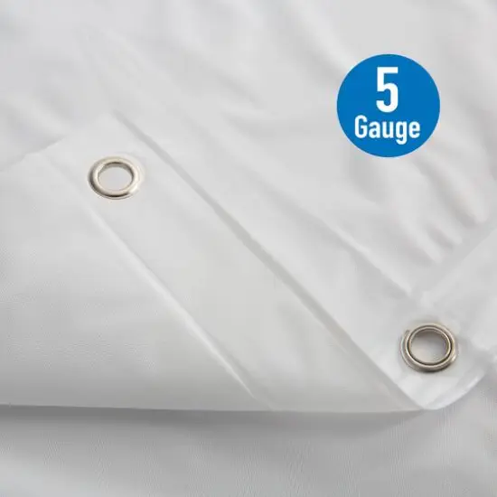 Bath Bliss 2 Piece Heavy Weight Shower Liner White {7}