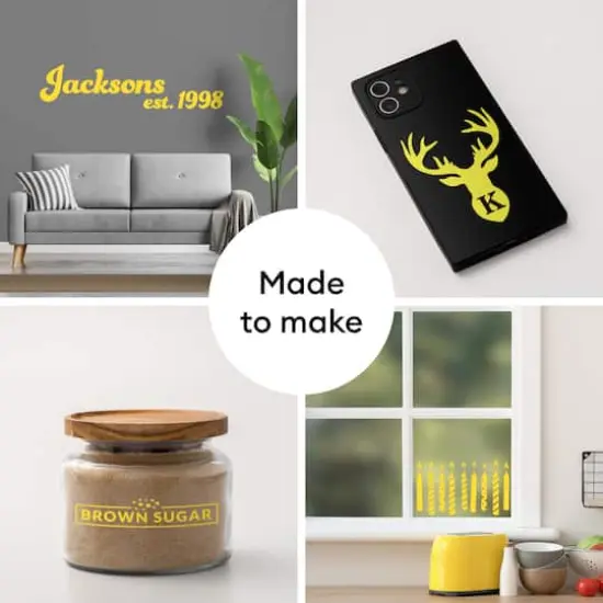 Cricut&reg; Premium Vinyl&trade;, Removable Bright Yellow {5}