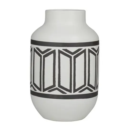 White Porcelain Transitional Vase, 12" x 7" x 7" {1}
