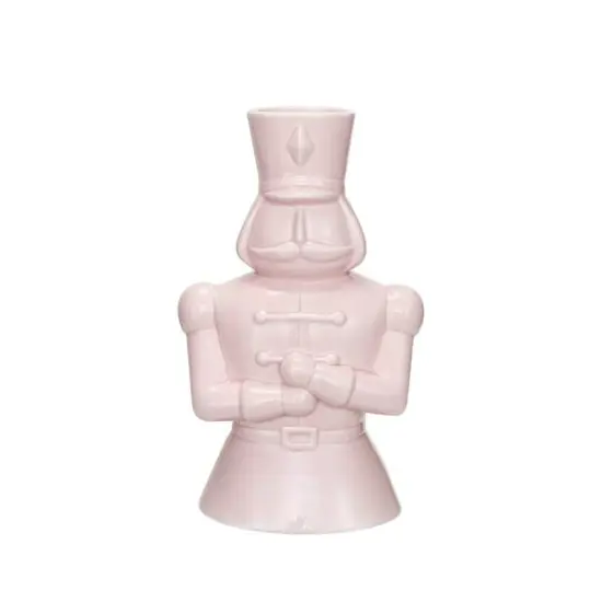 Hello Honey&reg; 8" Pink Decorative Ceramic Soldier Vase {1}