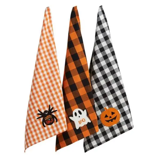 DII&reg; Boo! Embellished Dishtowel Set {3}