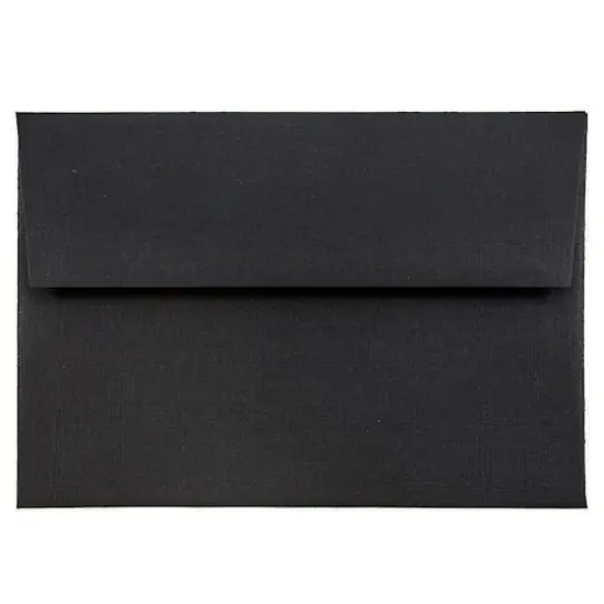 JAM Paper A2 Blank Greeting Card Set, 100ct. Black Linen {4}