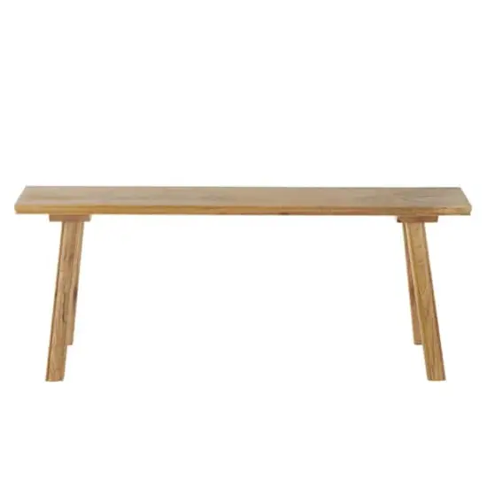 47.25" Brown Mango Wood Handmade Traditional Home Bench {7}