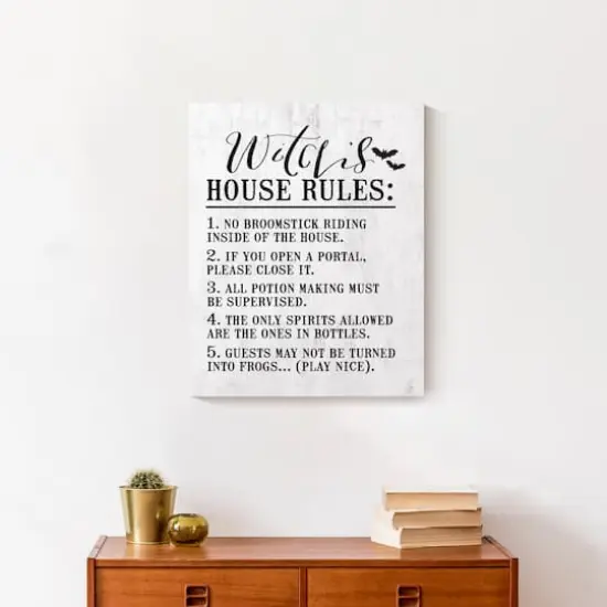 Witch House Rules Canvas Wall Art {5}