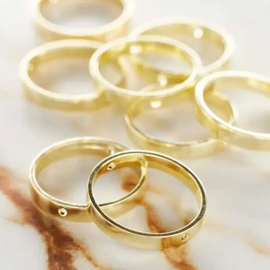 Gold Large Metal Loop Beads, 22mm by Bead Landing&trade; {3}