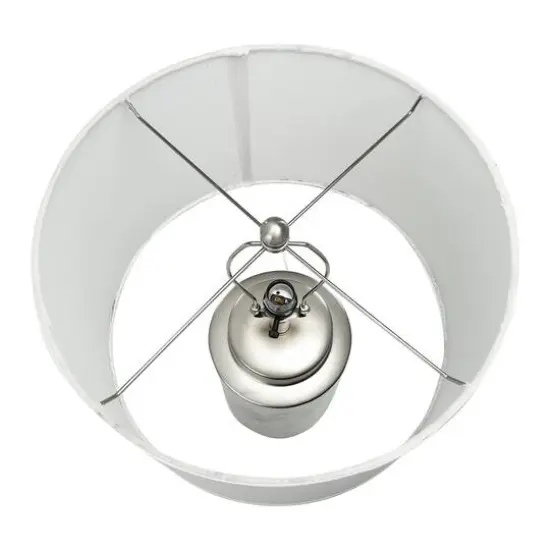 Hello Honey&reg; 28" Silver Metallic Stoneware Table Lamp {3}