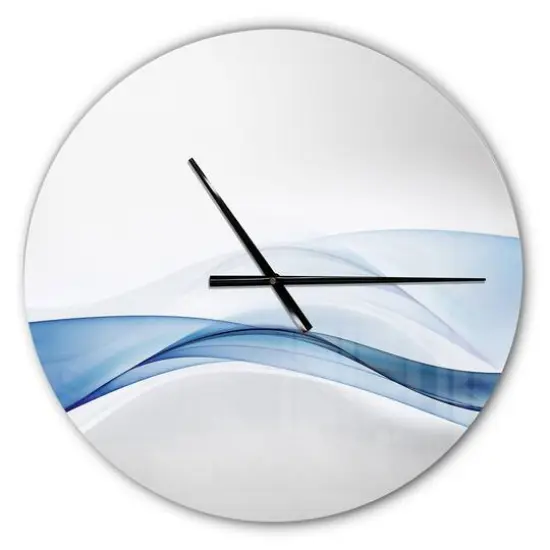 Designart '3D Wave Of Water Splash Modern Wall Clock {1}