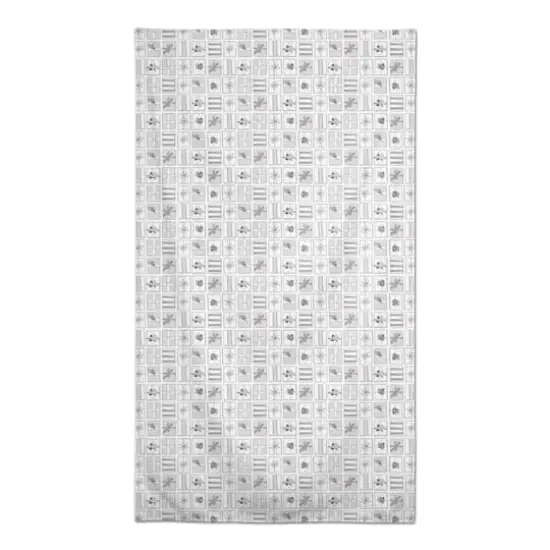 Silver Presents 58x102 Tablecloth {1}