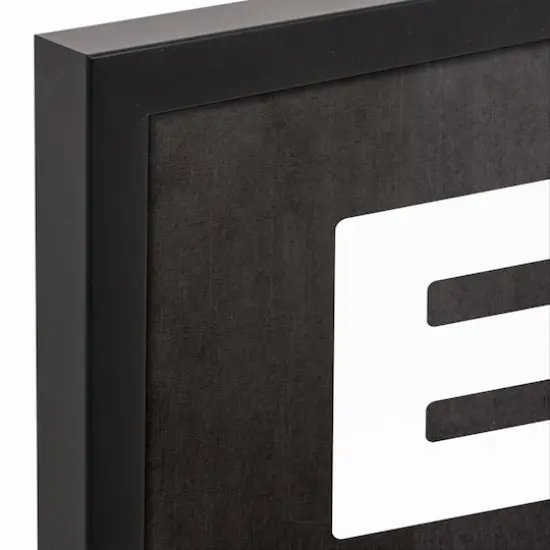 Easter Typography 16" x 20" Black Floating Framed Canvas {4}