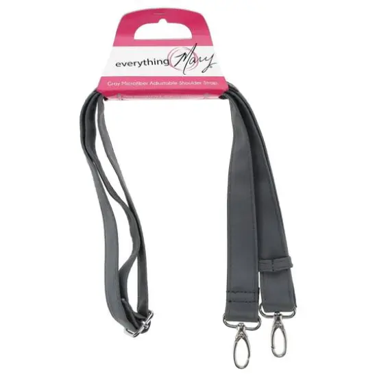 Everything Mary Adjustable Microfiber Shoulder Strap Gray {1}
