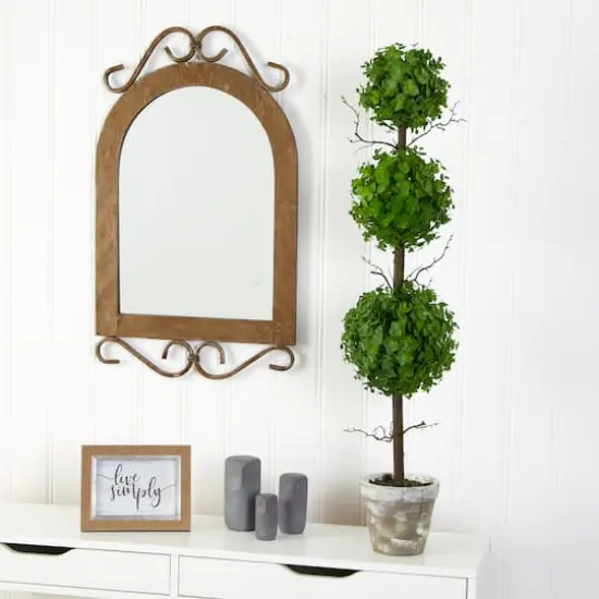 3ft. Potted Eucalyptus Triple Ball Topiary Tree {4}