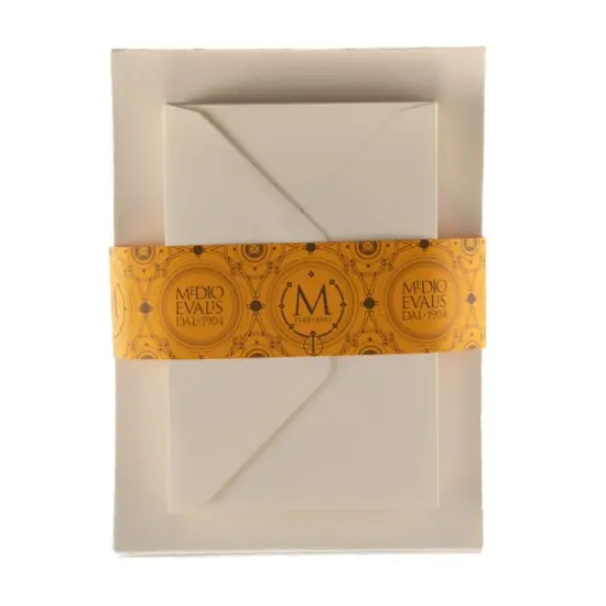 Fabriano 4.5" x 6.75" Medioevalis White Cards & Envelopes, 20ct. {9}