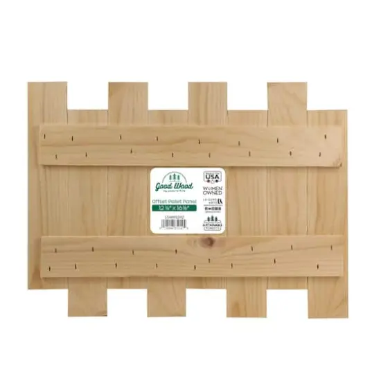 Good Wood by Leisure Arts 16.5" Offset Pallet Panel {3}