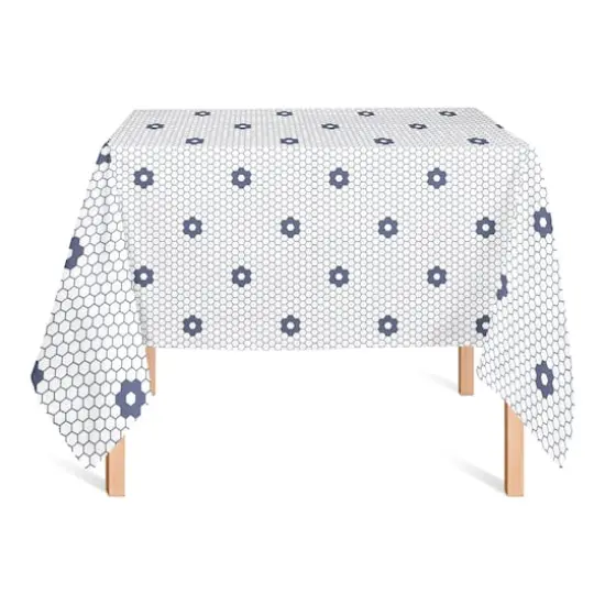 Floral Tile Tablecloth {3}