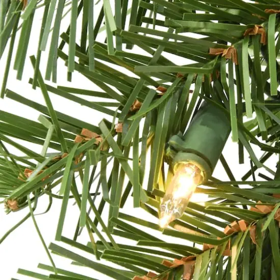 9ft. Pre-Lit Clear Lights Norwood Fir Garland {5}