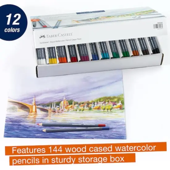 Faber-Castell Goldfaber Aqua Watercolor Pencil Class Pack Set {3}