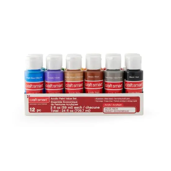 Acrylic Paint Value Pack by Craft Smart&reg; {4}