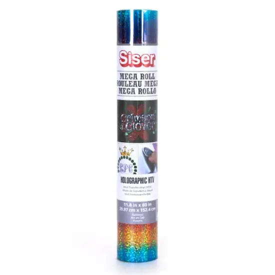 Siser&reg; Holographic Heat Transfer Vinyl Roll, Rainbow {1}