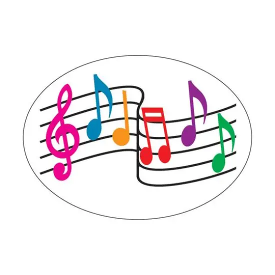 Ashley Productions Music Notes Magnetic Whiteboard Eraser, 6ct. {3}