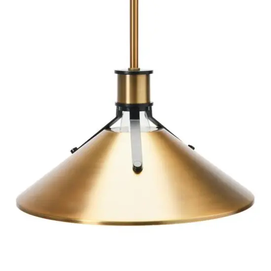 Hello Honey&reg; 4.4ft. Metal Ceiling Light Brushed Bronze and Black {8}