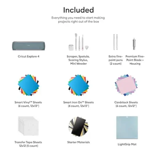 Cricut Explore&reg; 4 in Sage & Essentials Bundle {4}