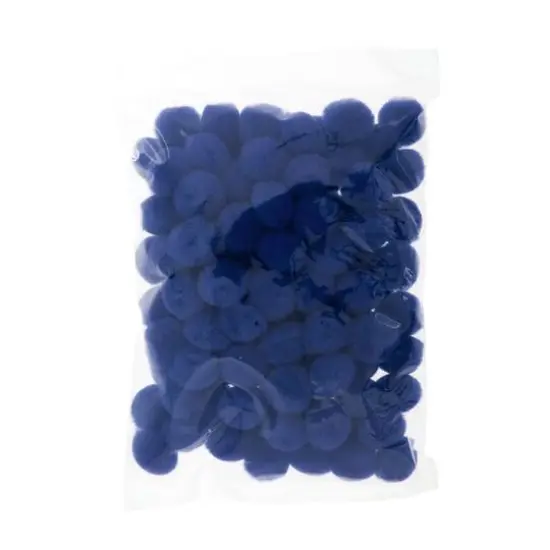 John Bead 1/2" Pom Poms, 100ct. Royal Blue {5}