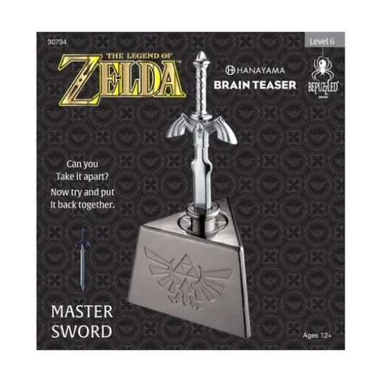 Hanayama Level 6 Cast Puzzle - The Legend of Zelda: Master Sword {6}
