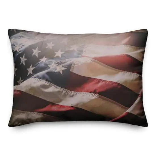 American Flag Throw Pillow {1}