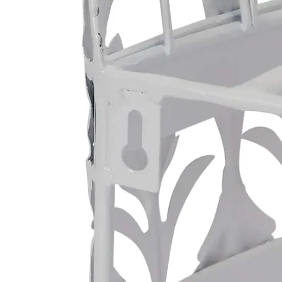 Hello Honey&reg; 29" Metal Curtain Crown White {4}