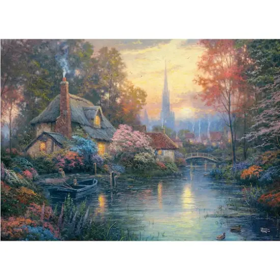 Assorted Thomas Kinkade 1,000-Piece Jigsaw Puzzle {10}